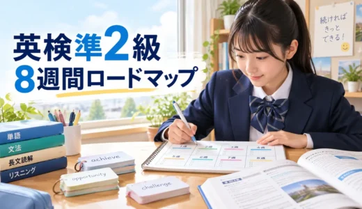 英検準2級に中学生が合格する勉強法｜8週間ロードマップ