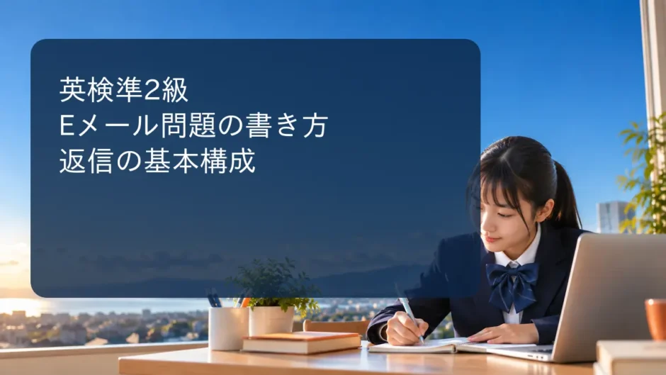 英検準2級Eメール問題の書き方と返信の基本構成