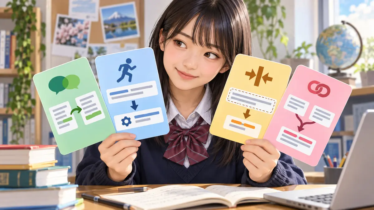 英文要約で使う四つの言い換え方法
