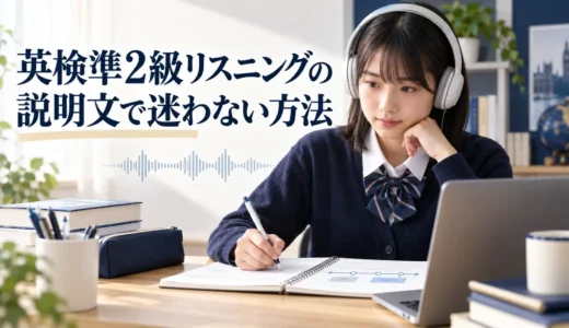 英検準2級リスニングの説明文で迷わない方法｜主語・時系列・結論を追う