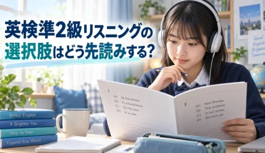 英検準2級リスニングの選択肢はどう先読みする？試験前に決める見る順番