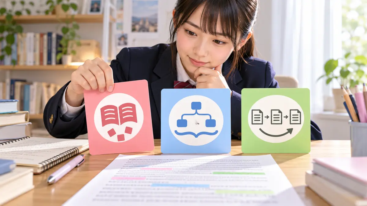 単語・構文・段落理解に分けて読解原因を診断する学習