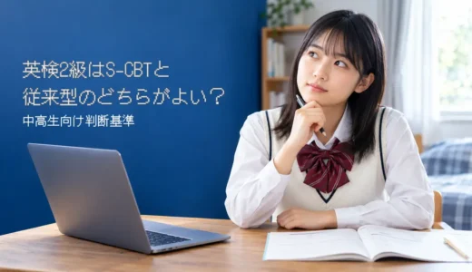 英検2級はS-CBTと従来型のどちらがよい？中高生向け判断基準