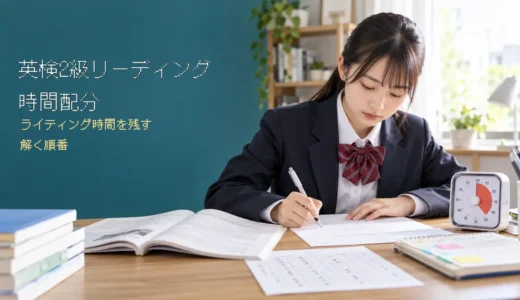 英検2級リーディングの時間配分｜ライティング時間を残す解く順番