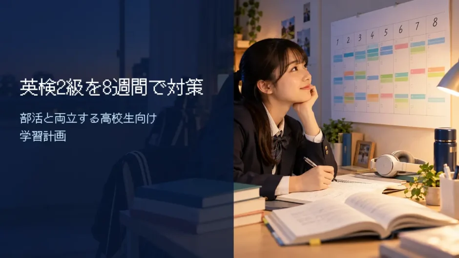 英検2級を8週間で対策する学習計画